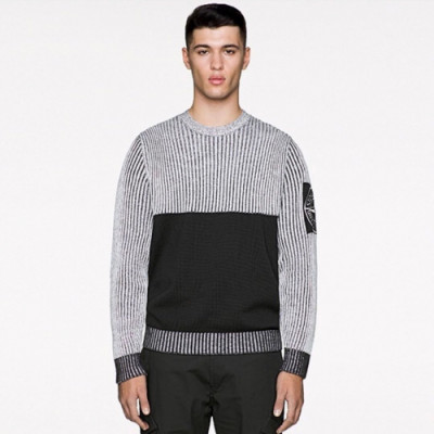 [매장판]Stone Island  2019 Mens Casual Oversize Wool Sweater - 스톤아일랜드 2019 남성 캐쥬얼 오버사이즈 울 스웨터 Sto0046x.Size(m - 2xl).2컬러(블랙/그레이)