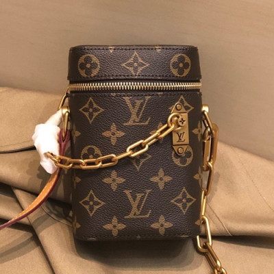 Louis Vuitton 2019 Monogram Chain Shoulder Cross Bag,16.5cm - 루이비통 2019 모노그램 여성용 체인 숄더 크로스백 M44656,LOUB1829 ,16.5cm,브라운