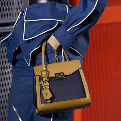 Louis Vuitton 2019 Arch Leather Tote Shoulder Bag,22cm - 루이비통 2019 아치 레더 여성용 토트 숄더백 M55335,LOUB1837,22cm,연카멜+블랙