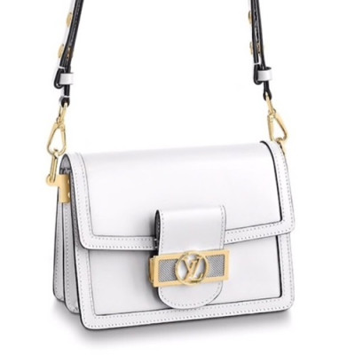 Louis Vuitton 2019 Dauphine Leather Shoulder Bag,20/25cm - 루이비통 2019 다프네 여성용 레더 숄더백,M55735,LOUB1854 ,20/25cm,화이트