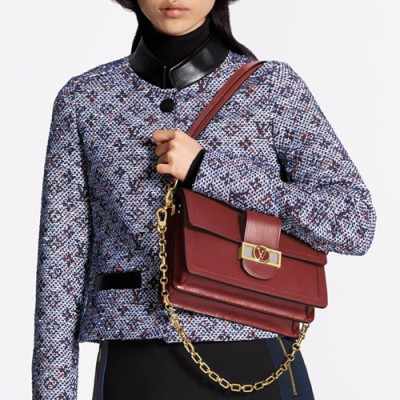 Louis Vuitton 2019 Dauphine Leather Shoulder Bag,20/25cm - 루이비통 2019 다프네 여성용 레더 숄더백,M55735,LOUB1857,20/25cm,레드