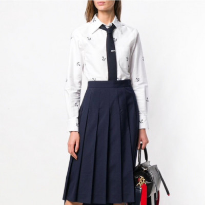 Thom Browne Womens Strap Cotton Shirt - 톰브라운 여성 스트랩 코튼 셔츠 Thom394x