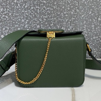 Valentino 2019 Leather Shoudler Bag,19CM - 발렌티노 2019 레더 숄더백,1957-VTB0896,19CM,그린