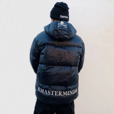 Mastermind Japan Mens Skull Goose Down Padding -  마스터마인드 재팬 2019 남성 스컬 로고 구스다운 패딩 Mas0035x.Size(s - xl).블랙