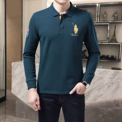 Polo 2019 Mens Logo Cotton Polo Man-to-man - 폴로 2019 남성 로고 코튼 폴로 기모 맨투맨 Pol002x.Size(m - 3xl).3컬러(레드/네이비/그린)