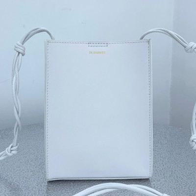 Jil Sander 2019 Leather Shoulder Bag,18.5cm - 질샌더 2019 여성용 레더 숄더백 JILB0005,18.5cm,화이트