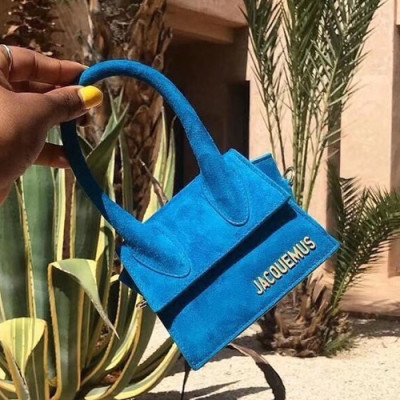 Jacquemus 2019 Suede Mini Tote Shoulder Cross Bag ,12cm - 자크뮈스 2019 스웨이드 여성용 미니 토트 숄더 크로스백 JACB0016,12cm,블루