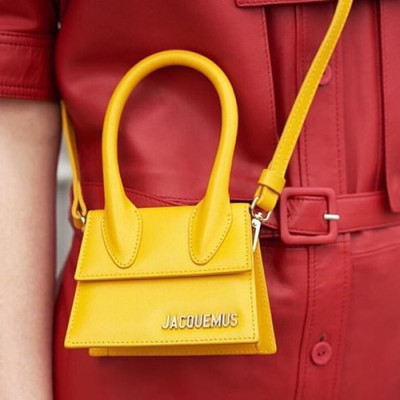 Jacquemus 2019 Leather Mini Tote Shoulder Cross Bag ,12cm - 자크뮈스 2019 레더 여성용 미니 토트 숄더 크로스백 JACB0021,12cm,옐로우