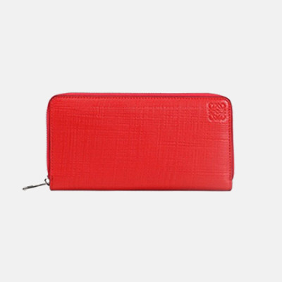 Loewe 2019 Ladies Leather Wallet - 로에베 2019 여성용 레더 장지갑 LOEW0009.Size(19cm).레드