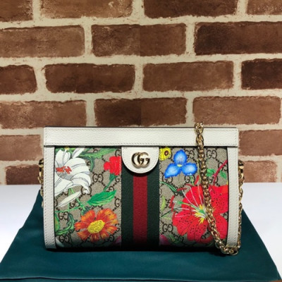 Gucci 2019 Ophidia Women Chain Shoulder Bag ,26CM - 구찌 2019 오피디아  여성용 체인 숄더백 ,503877,GUB0865,26CM,화이트