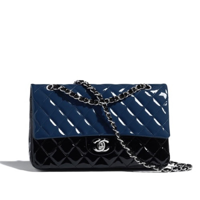 Chanel 2019  Women Chain Shoulder Bag 1112 ,25CM - 샤넬 2019 여성용 체인 숄더백 1112 - CHAB1320,25CM,블루+블랙