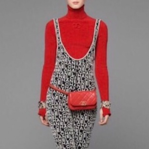 Chanel 2019 Womens Turtle-neck Logo Wool Tshirts - 샤넬 2019 여성 터틀넥 로고 울 긴팔티 Cnl0476x.Size(s - l).2컬러(블랙/레드)