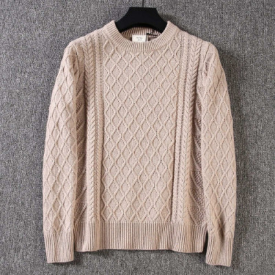 Bottega Veneta 2019 Mens Business Crew-neck Sweater - 보테가베네타 2019 남성 비지니스 크루넥 스웨터 Bot0089x.Size(m - 2xl).베이지