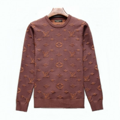 [매장판]Louis vuitton 2019 Mens Basic Crew-neck Wool Sweater - 루이비통 2019 남성 베이직 크루넥 스웨터 Lou01417x.Size (m - 2xl).버건디