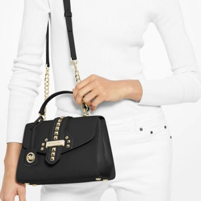 Michael Kors 2019 Leather Shoulder Bag, 22CM - 마이클 코어스 2019 레더 숄더백 ,MKB0289, 22CM,블랙