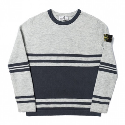 [매장판]Stone Island 2019 Mens Casual Oversize Wool Sweater - 스톤아일랜드 2019 남성 캐쥬얼 오버사이즈 울 스웨터 Sto0049x.Size(m - 2xl).그레이