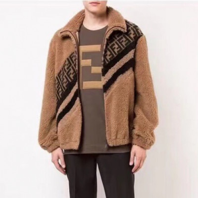 Fendi 2019 Mens Monster Casual Flannel Jacket - 펜디 2019 남성 몬스터 캐쥬얼 플란넬 자켓 Fen0433x.Size(m - 2xl).카멜