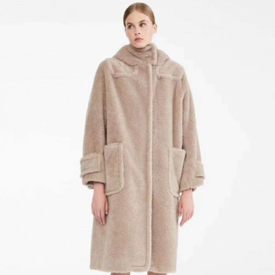 [매장판]Maxmara 2019 Ladies Teddy Bear Coat - 막스마라 2019 여성 태디비어 양털 코트 Max0022x.Size(s - l).베이지