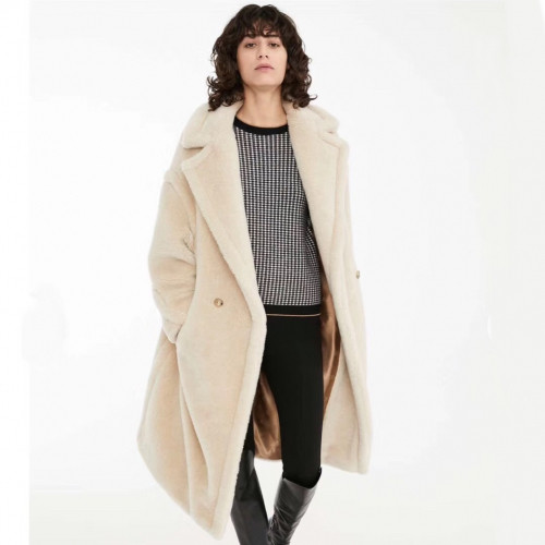 [매장판]Maxmara 2019 Ladies Teddy Bear Coat - 막스마라 2019 여성 태디비어 양털 코트 Max0023x.Size(s - l).베이지