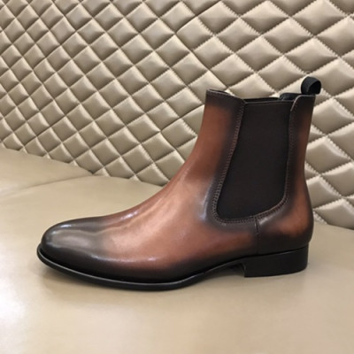 Berluti 2019 Mens Leather Boots -  벨루티 2019 남성용 레더 부츠,BERTS0059.Size(240 - 270).브라운