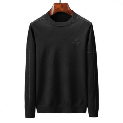 Burberry 2019 Mens Retro Logo Crew-neck Wool Sweater - 버버리 2019 남성 레트로 로고 크루넥 울 스웨터 Bur01541x.Size(m - 3xl).블랙