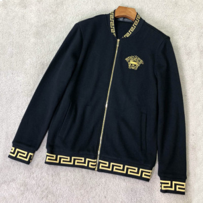 Versace 2019 Mens Medusa Wool Jacket- 베르사체 2019 남성 메두사 울 자켓 Ver0386x.Size(m - 3xl).블랙