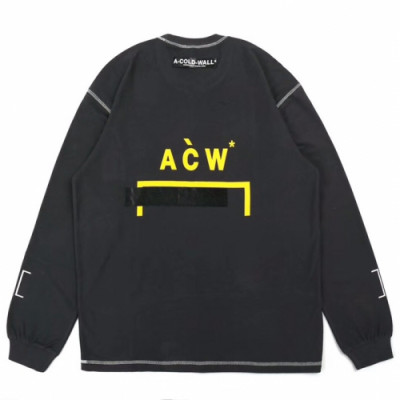 A-cold-wall 2019 Mens Logo Printing Oversize Cotton Man-to-man - 어콜드월 남성 로고 프린팅 오버사이즈 코튼 맨투맨 Acw0020x.Size(l - xl).다크그레이