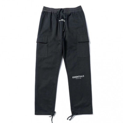 Fear of god 2019 Mens Logo Modern Casual Pants - 피어오브갓 2019 남성 로고 모던 캐쥬얼 팬츠 Fea0063x.Size(s - xl).블랙