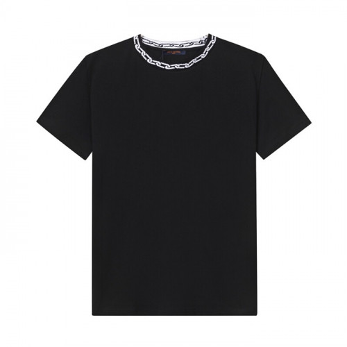 Louis vuitton 2019 Mens Crew -neck Cotton Short Sleeved Tshirt - 루이비통 2019 남성 크루넥 고튼 반팔티 Lou01429x.Size(s - xl).블랙