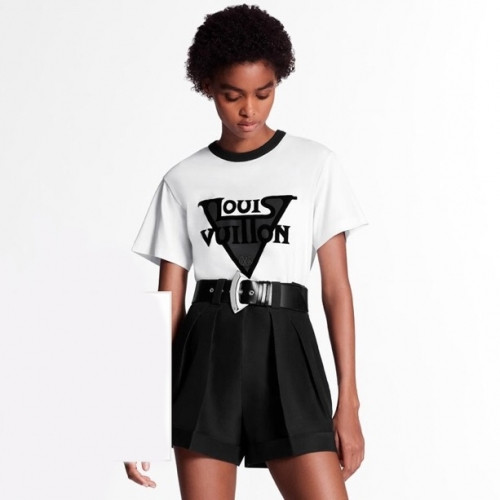 Louis vuitton 2019 Mm/Wm Crew -neck Cotton Short Sleeved Tshirt - 루이비통 2019 남자 크루넥 고튼 반팔티 Lou01430x.Size(s - xl).화이트