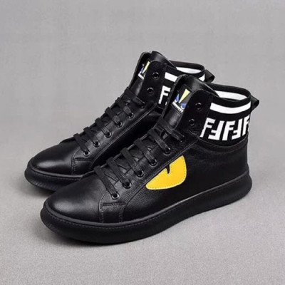 Fendi 2019 Mens Leather Sneakers - 펜디 2019 남성용 레더 스니커즈 FENS0259,Size(240 - 270).블랙