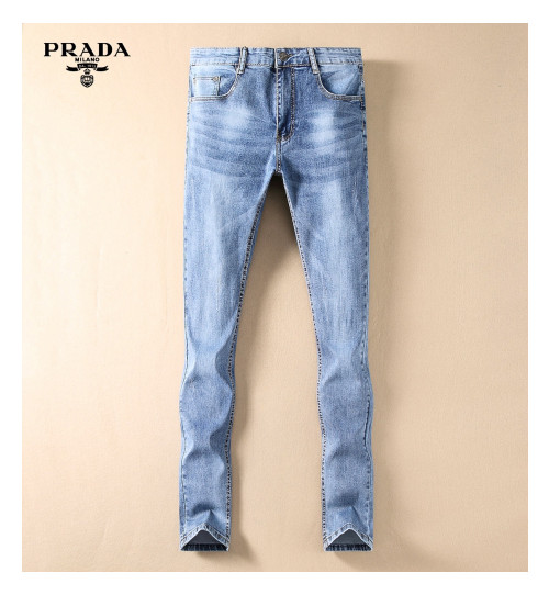 Prada 2019 Mens Classic Logo Denim Pants - 프라다 2019 남성 클래식 로고 데님 팬츠 Pra0852x.Size(29 - 40).블루