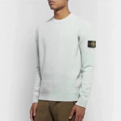 [매장판]Stone Island 2019 Mens Casual Oversize Wool Sweater - 스톤아일랜드 2019 남성 캐쥬얼 오버사이즈 울 스웨터 Sto0066x.Size(m - 2xl).아이보리