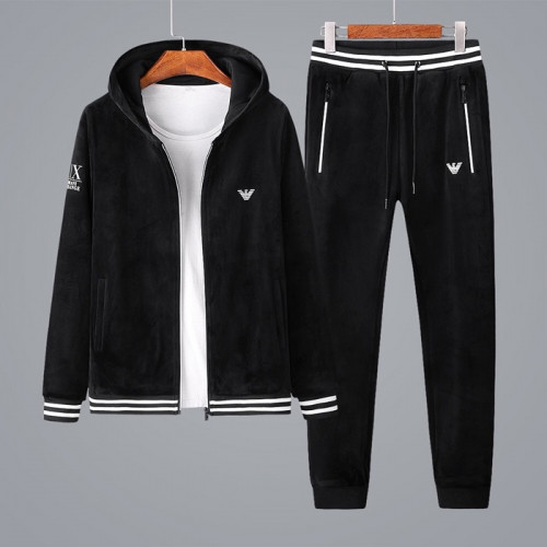 Emporio Armani 2019 Mens Velvet Training Clothes&Pants - 알마니 2019 남성 벨벳 트레이닝복&팬츠 Arm0457x.Size(m - 4xl).블랙