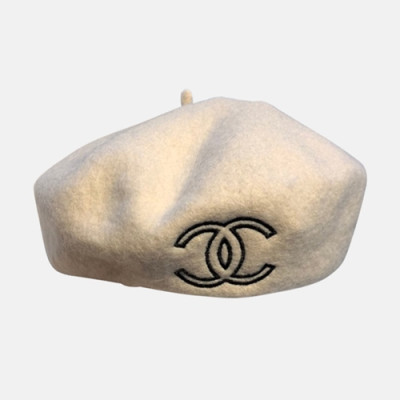 Chanel 2019 Ladies Wool Cap - 샤넬 2019 여성용 울 모자 CHAM0037, 화이트