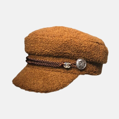 Chanel 2019 Ladies Lambs Wool Cap - 샤넬 2019 여성용 램스울 모자 CHAM0051, 브라운