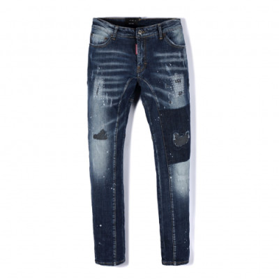 Dsquared2 2019 Mens Slim Fit Denim Pants - 디스퀘어드2 2019 남성 슬림핏 데님 팬츠 Dsq0036x.Size(29 - 36).블루