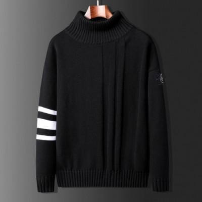 [매장판]Stone Island 2019 Mens Casual Turtle-neck Sweater - 스톤아일랜드 2019 남성 캐쥬얼 터틀넥 스웨터 Sto0087x.Size(m - 3xl).블랙