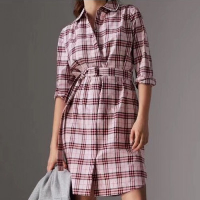 Burberry 2019 Womens Vintage Cotton Shirt - 버버리 2019 여성 빈티지 코튼 셔츠 Bur01620x.Size(s - 2xl).핑크