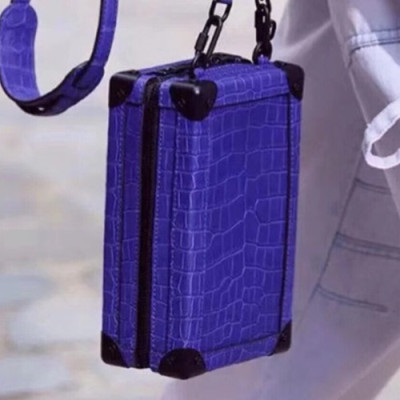 Louis Vuitton 2019 Soft Trunk Shoulder Bag,14cm - 루이비통 2019 소프트 트렁크 숄더백 M45044,LOUB1891,14cm,블루