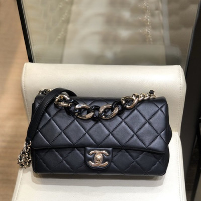 Chanel 2019 Woman Leather Tote Shoulder Bag 27CM - 샤넬 2019 여성용 레더 토트 숄더백,CHAB1344,27CM,블랙