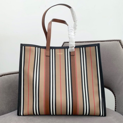 Burberry 2019 Tote Shoulder Shopper Bag, 40cm - 버버리 2019 남여공용 토트 숄더 쇼퍼백,BURB0435,40cm,베이지