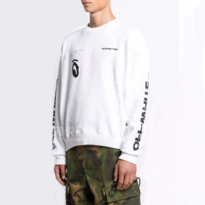 Off-white 2019 Mm/Wm Logo Cotton Oversize HoodT - 오프화이트 2019 남자 로고 코튼 오버사이즈 후드티 Off0247x.Size(xs - l).화이트