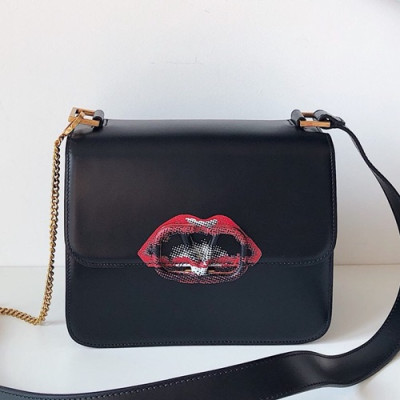 Valentino 2019 Leather Garavani Vsling Shoudler Cross Bag,22CM - 발렌티노 2019 가라바니 브이슬링 숄더 크로스백,0007-VTB0913,22CM,블랙