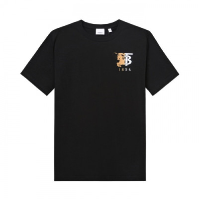 [매장판]Burberry 2019 Mm/Wm Logo Cotton Short Sleeved Tshirt - 버버리 2019 남자 로고 코튼 반팔티 Bur01639x.Size(s - xl).블랙