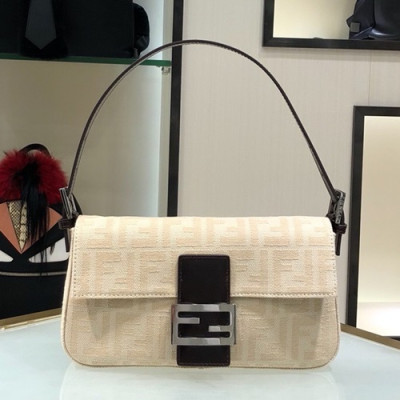 Fendi 2019 Tote Shoulder Bag,26CM - 펜디 2019 여성용 토트 숄더백 FENB0495,26CM,아이보리