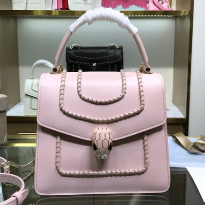 Bvlgari 2019 Serpenti Chain Tote Shoulder Bag,18CM - 불가리 2019 세르펜티 체인 토트 숄더백,BVLB0179,18cm,핑크