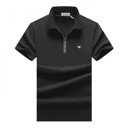 Dior 2019 Mens Logo Silket Short Sleeved Polo Tshirt -디올 2019 남성 로고 실켓 폴로 반팔티 Dio0444x.Size(m - 3xl).블랙