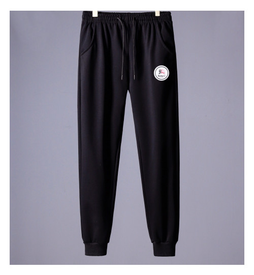 Burberry 2019 Mens Logo Casual Cotton Training Pants - 버버리 2019 남성 로고 캐쥬얼 코튼 기모 트레이닝 팬츠 Bur01648x.Size(m - 5xl).블랙