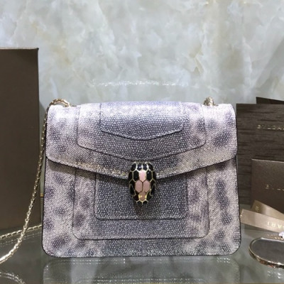 Bvlgari 2019 Serpenti Chain Shoulder Bag,20CM - 불가리 2019 세르펜티 체인 숄더백,BVLB0195,20cm,핑크